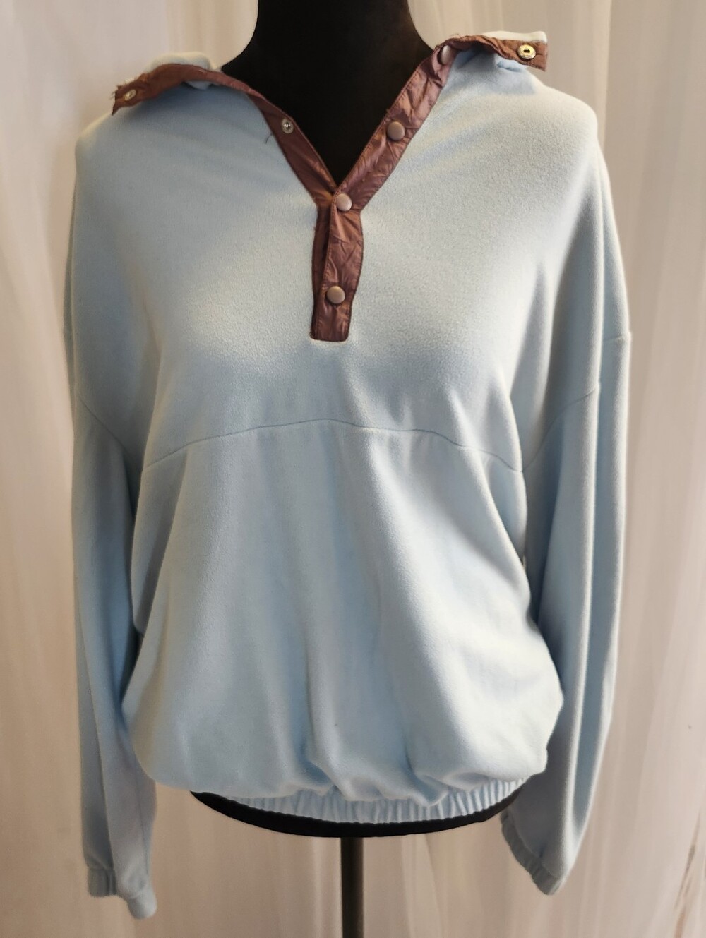 Urban Outfitters Light Blue Fleece Pullover